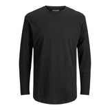 Jack Jones Black Cotton Long Sleeve T-Shirt - JJENOA TEE O-NECK