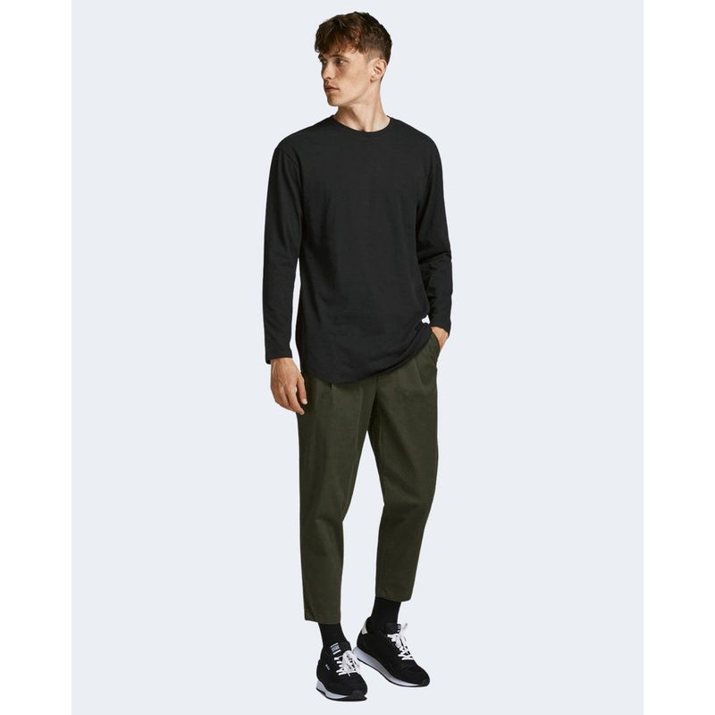 Jack Jones zwarte katoenen longsleeve