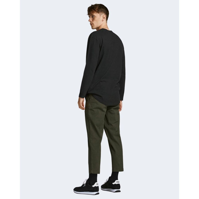 Jack Jones zwarte katoenen longsleeve