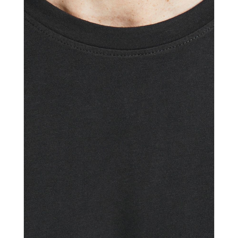 Jack Jones Black Cotton Long Sleeve T-Shirt - JJENOA TEE O-NECK
