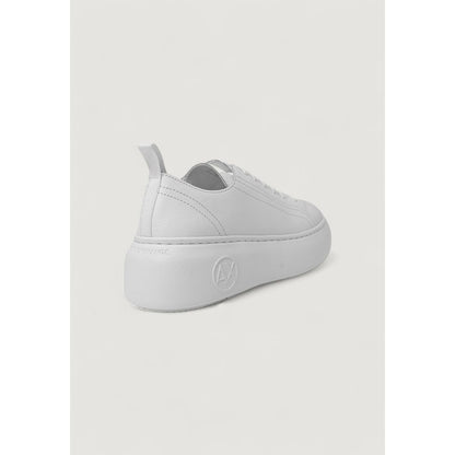 Baskets en cuir blanc Armani Exchange