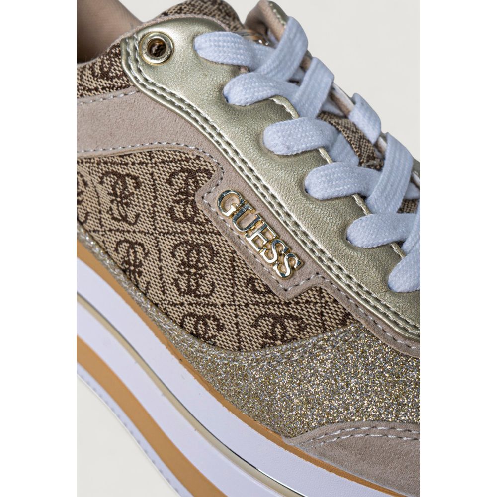 Sneaker Guess en polyester beige