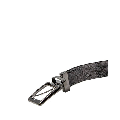 Ceinture en cuir noir Alviero Martini Prima Classe