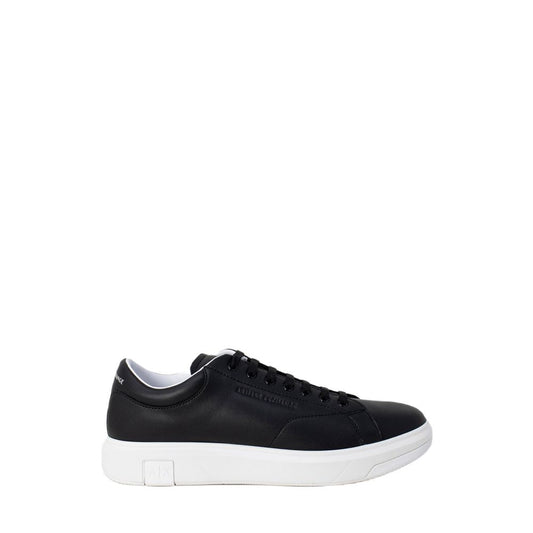 Armani Exchange leren sneakers, zwart