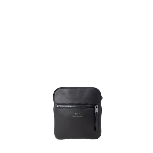 Armani Exchange zwarte polyester messenger tas