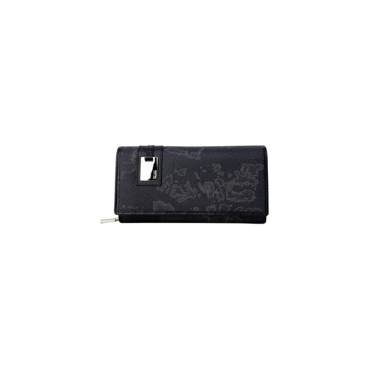 Portefeuille en cuir noir Alviero Martini Prima Classe