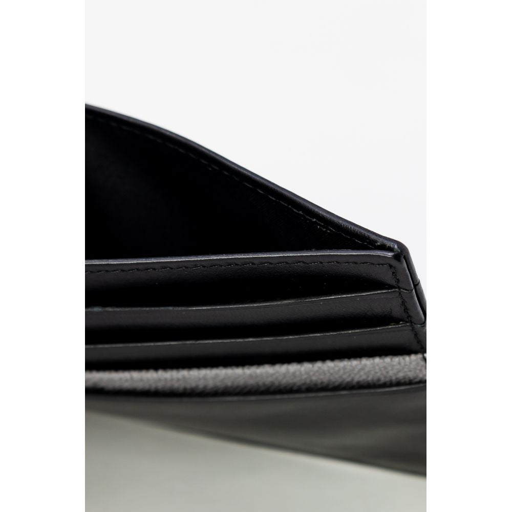 Porte-cartes en cuir gris Alviero Martini Prima Classe