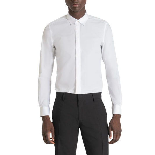 Wit katoenen overhemd van Antony Morato