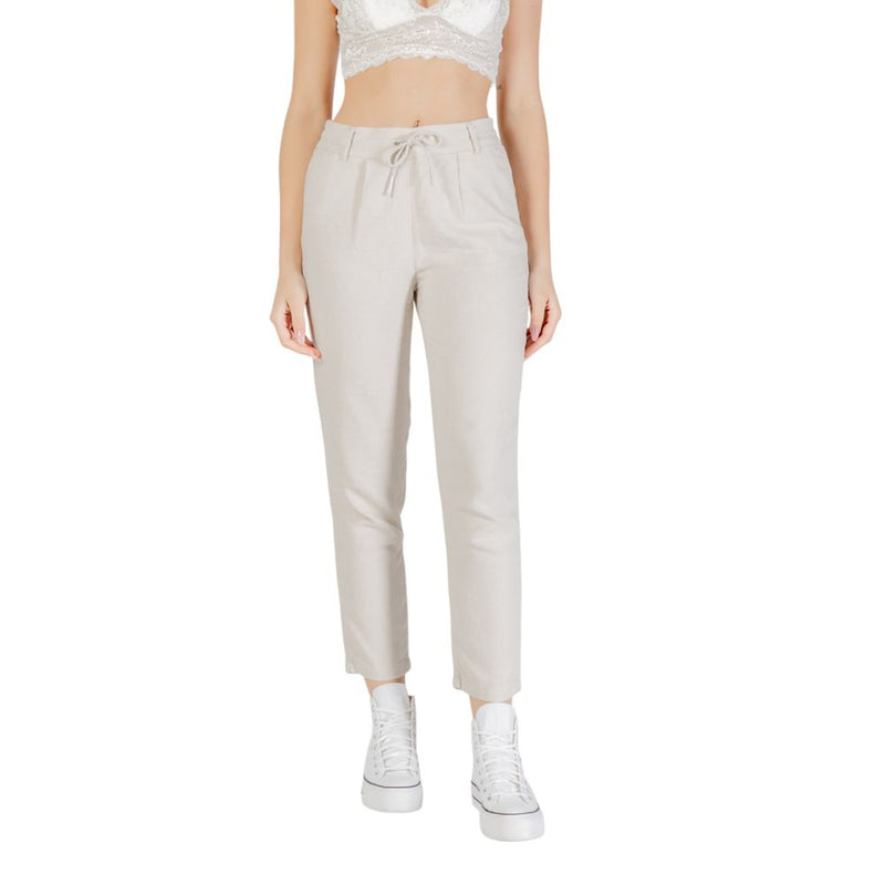 Only Bicolor Linen Pant - Élégants Pantalons Femmes Printemps