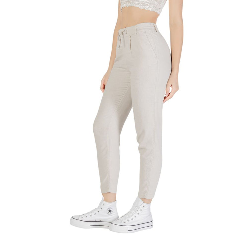 Only Bicolor Linen Pant - Élégants Pantalons Femmes Printemps