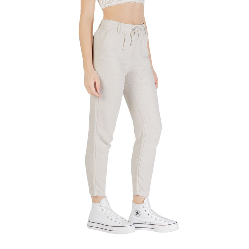 Only Bicolor Linen Pant - Élégants Pantalons Femmes Printemps