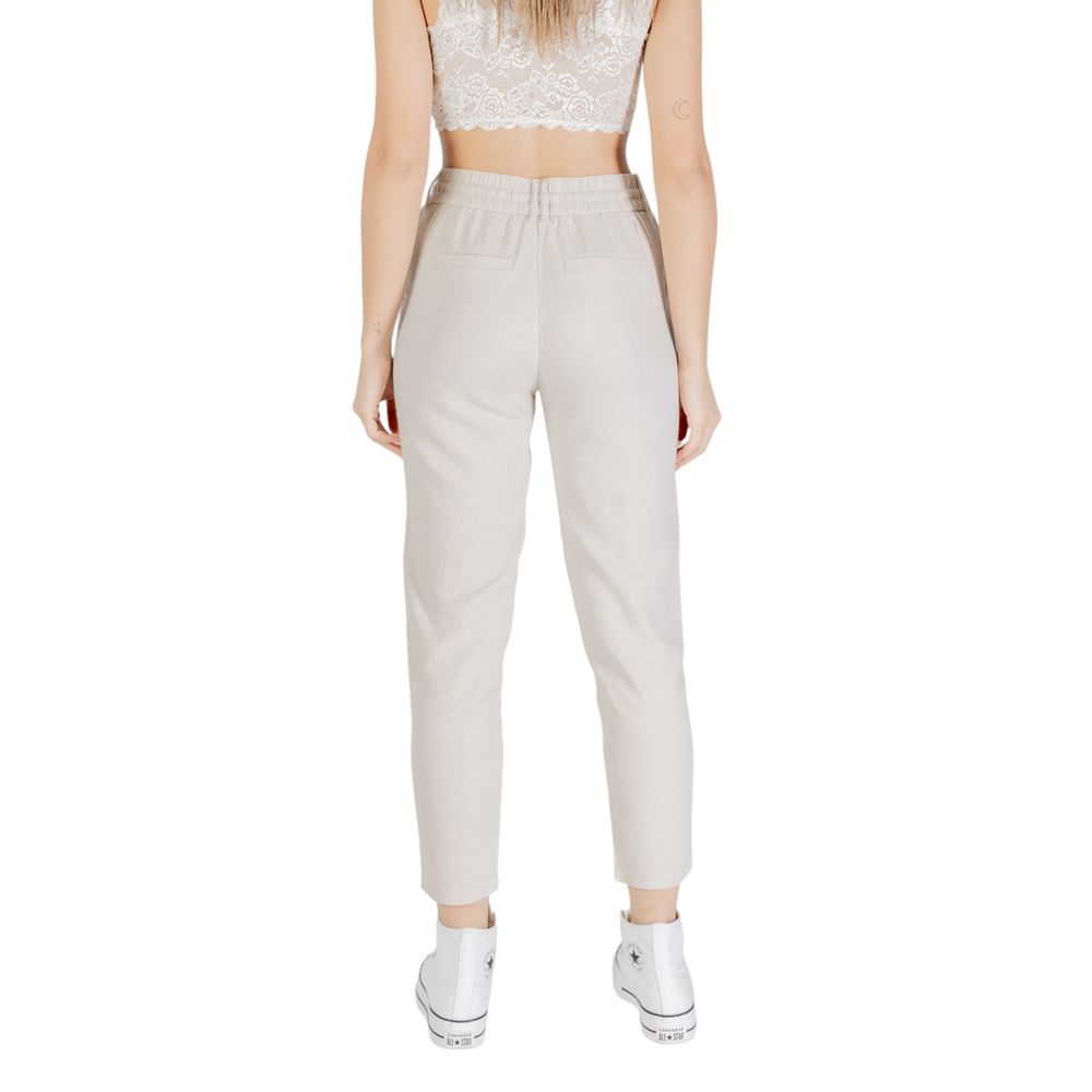 Only Bicolor Linen Pant - Élégants Pantalons Femmes Printemps