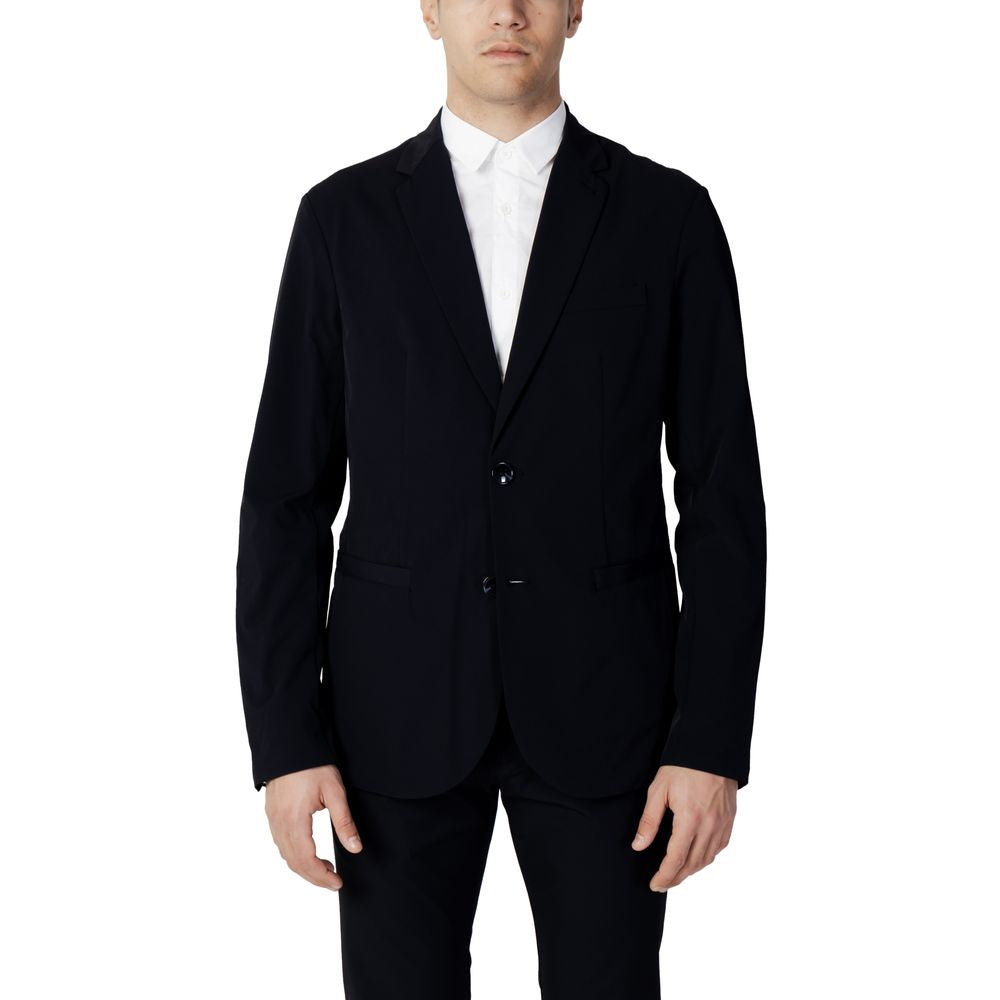Blazer en coton bleu Armani Exchange