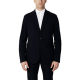 Blazer en coton bleu Armani Exchange