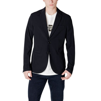 Armani Exchange zwarte katoenen blazer