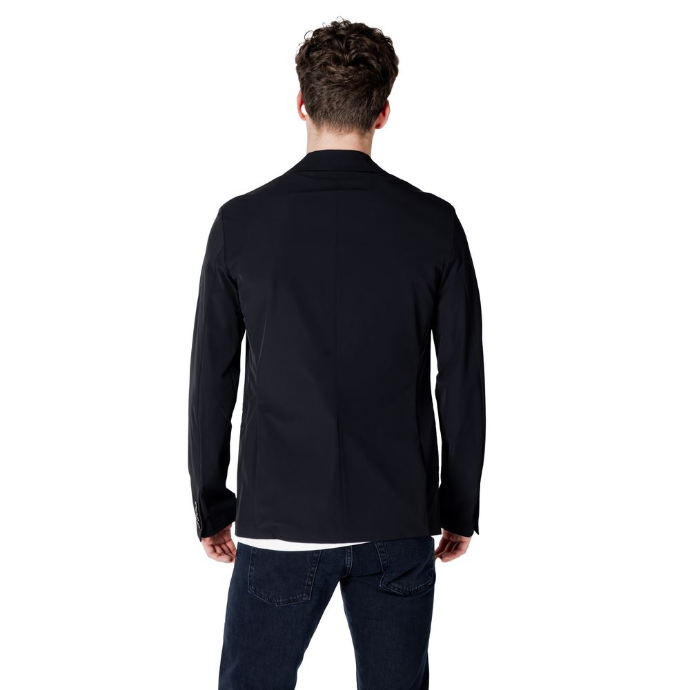 Armani Exchange zwarte katoenen blazer