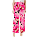Only Pink Viscose Palazzo Pants for Women - ONLALMA LIFE VIS