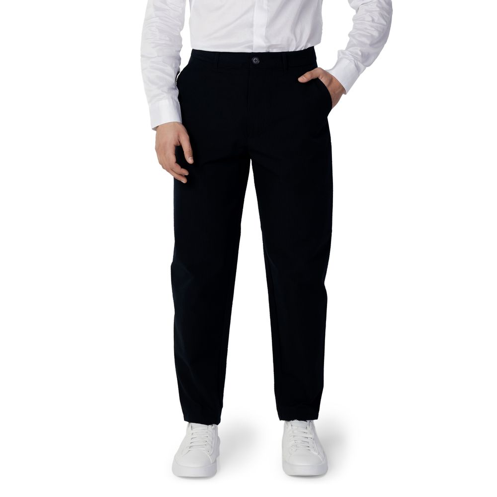 Pantalon en coton bleu Armani Exchange