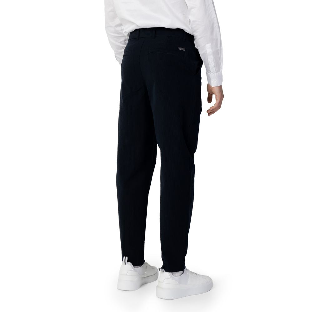 Pantalon en coton bleu Armani Exchange