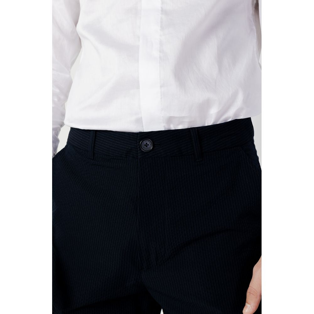 Pantalon en coton bleu Armani Exchange