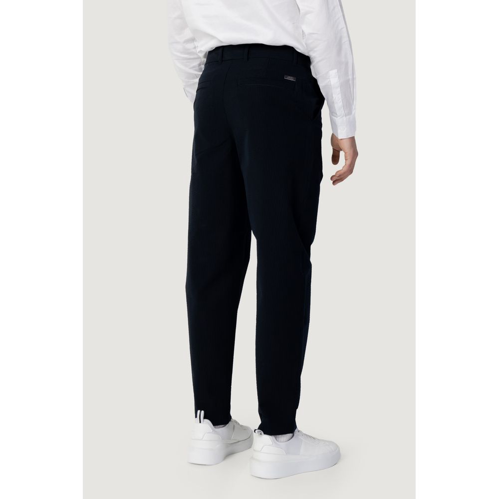 Pantalon en coton bleu Armani Exchange