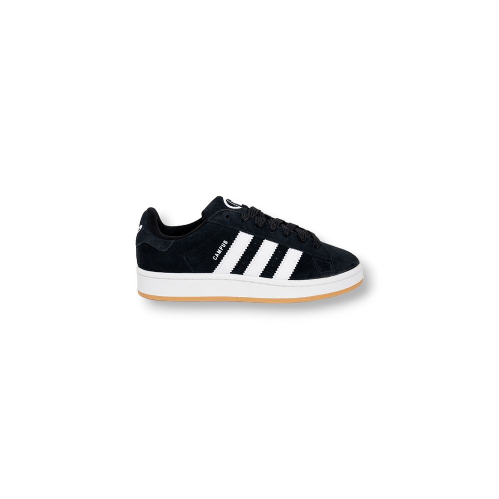 Baskets en cuir noir Adidas