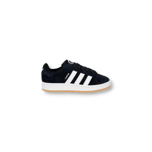 Baskets en cuir noir Adidas