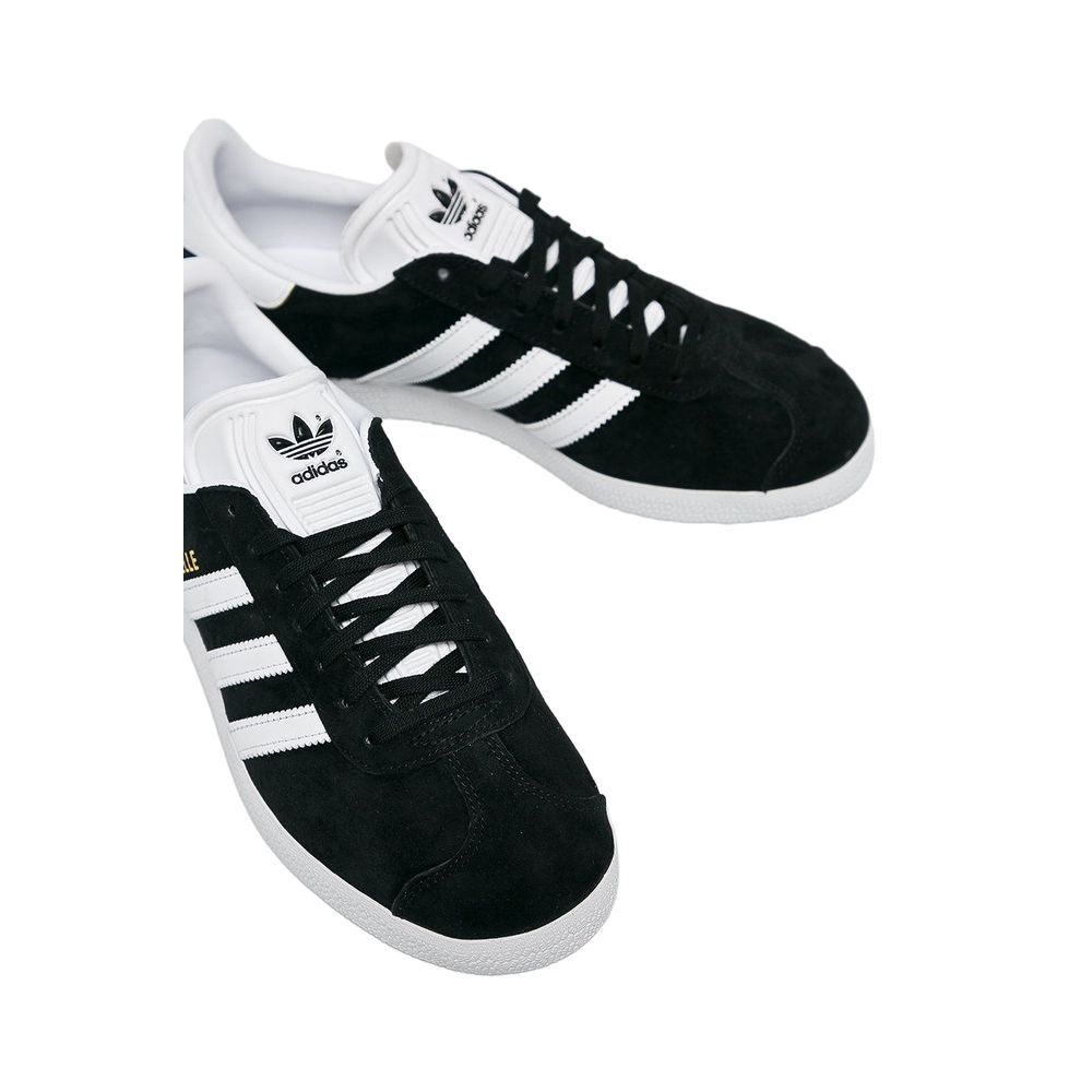 Baskets en cuir noir Adidas