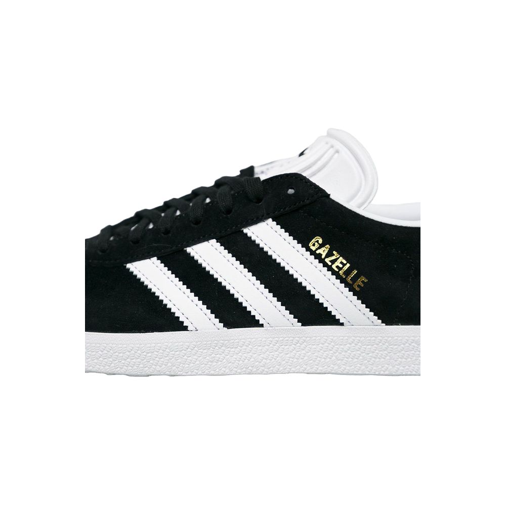 Baskets en cuir noir Adidas
