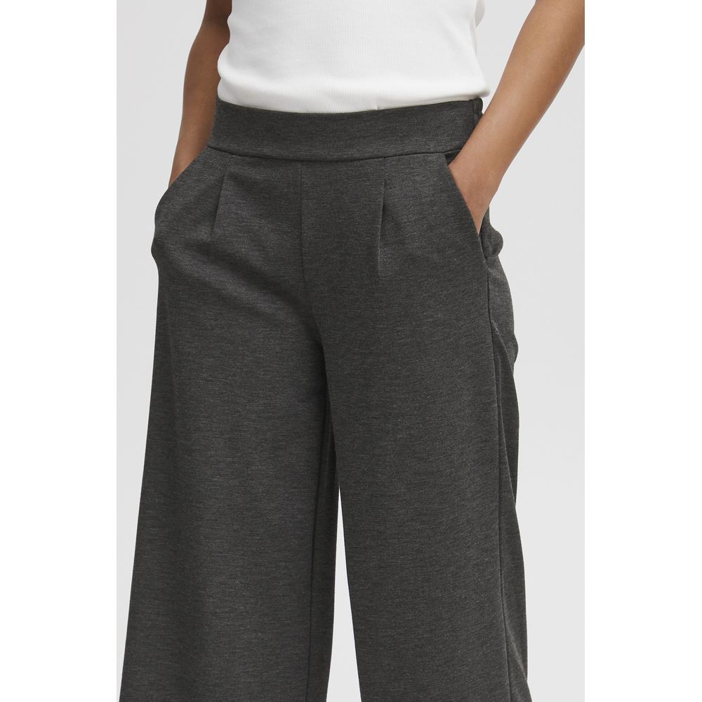 ICHI Gray Recycled Polyester Pant
