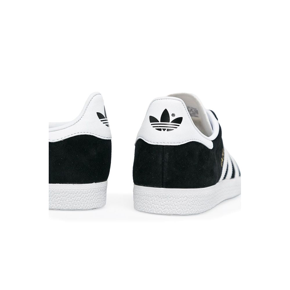 Baskets en cuir noir Adidas