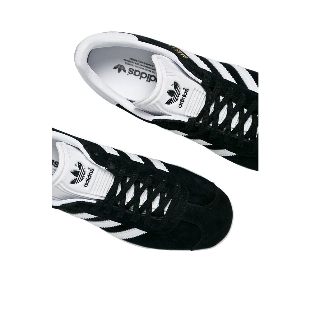 Baskets en cuir noir Adidas