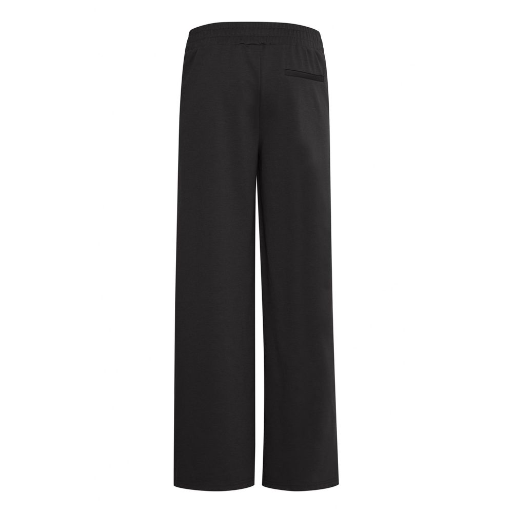 ICHI Black Recycled Polyurethane Pant