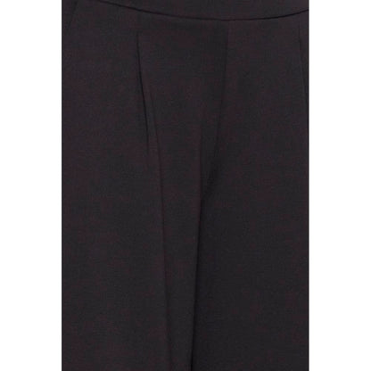 ICHI Black Recycled Polyester Pant