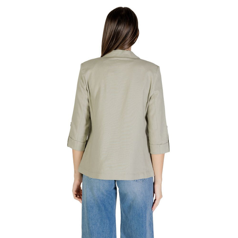 Only Onlcaro Green Linen Blazer for Women - Stylish & Versatile