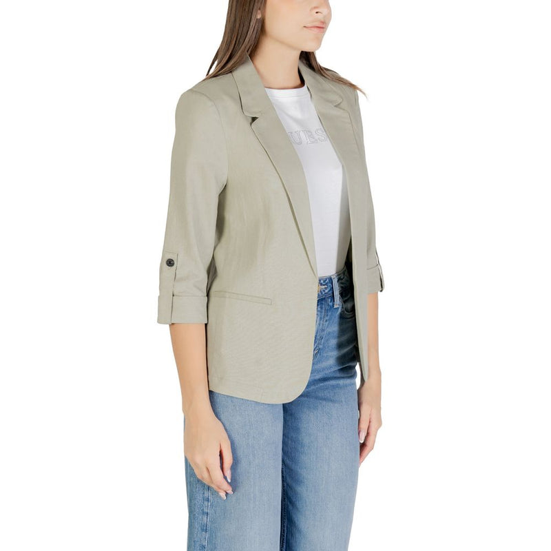 Only Onlcaro Green Linen Blazer for Women - Stylish & Versatile