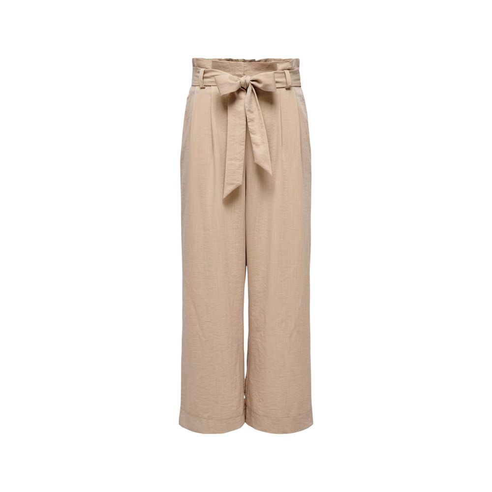 Only Beige Viscose Pant
