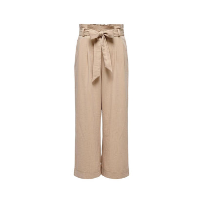 Only Beige Viscose Pant