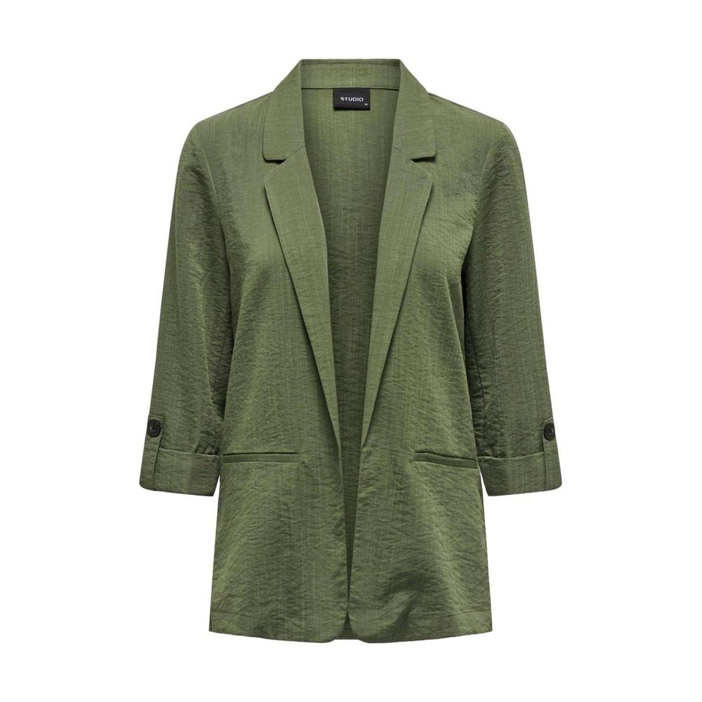 Blazer en viscose verte uniquement