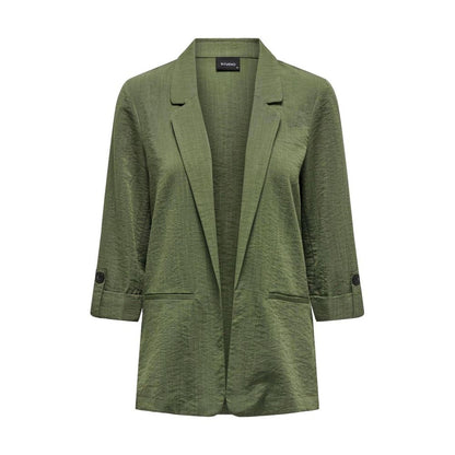 Blazer en viscose verte uniquement