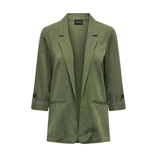 Blazer en viscose verte uniquement
