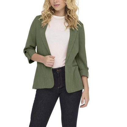 Blazer en viscose verte uniquement