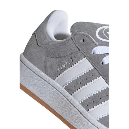 Baskets en cuir gris Adidas