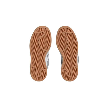 Baskets en cuir gris Adidas