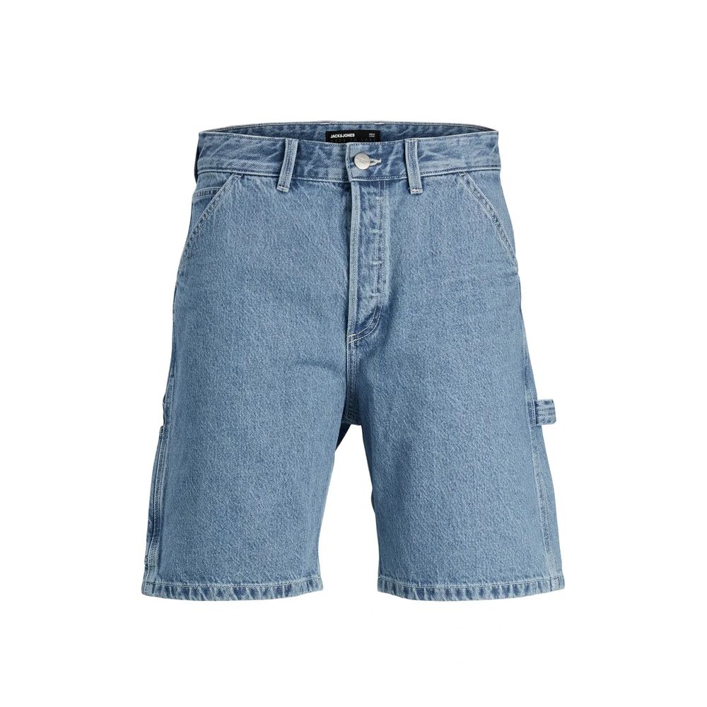 Jack Jones Light Blue Cotton Bermuda Shorts - Jjitony Jjcarpenter