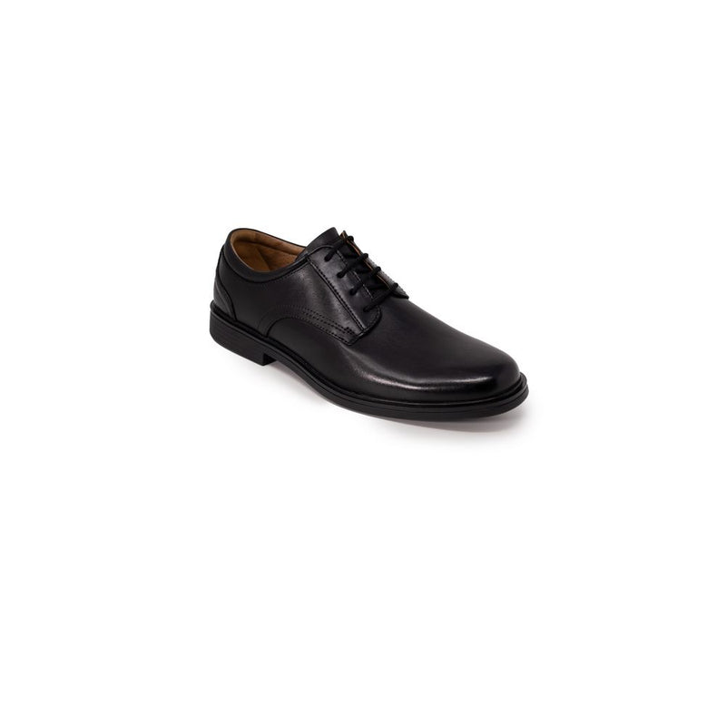 Clarks Un Aldric Lace Black Leather Oxfords for Men