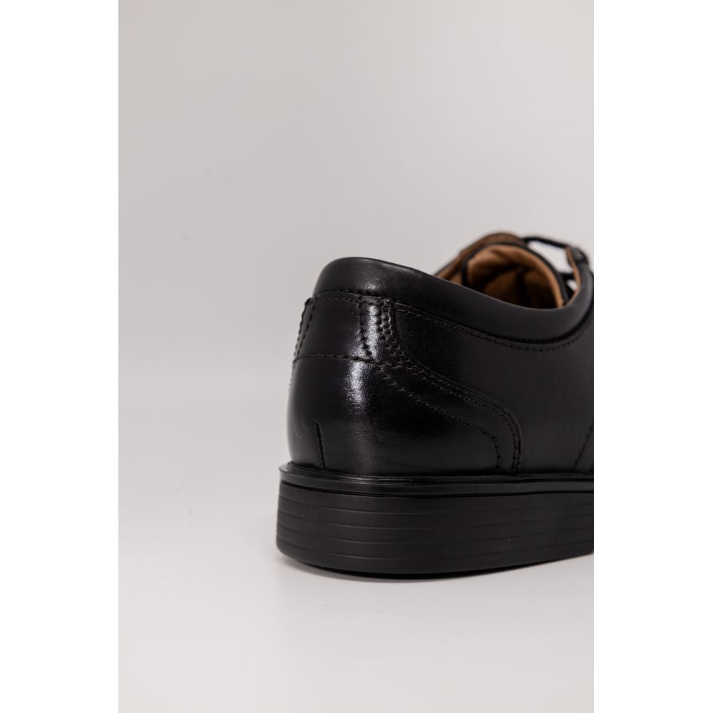 Clarks Un Aldric Lace Black Leather Oxfords for Men