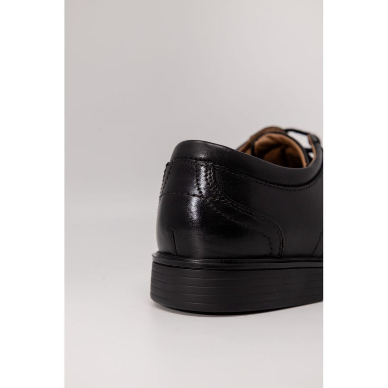 Clarks Un Aldric Lace Black Leather Oxfords for Men