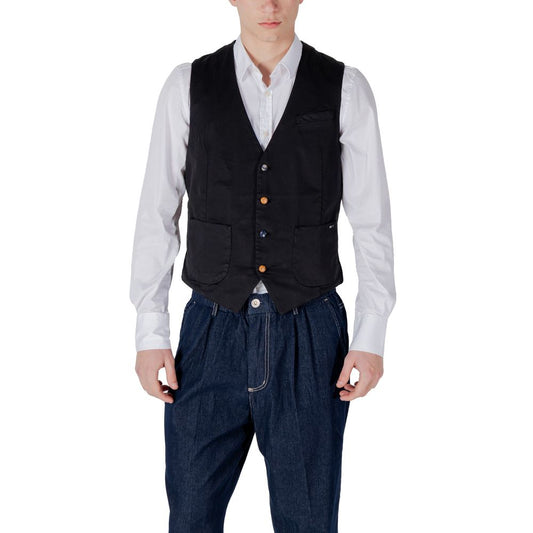 Gilet en coton noir de Gianni Lupo