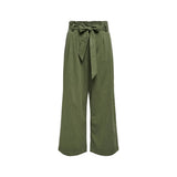 Only Onlmarsa Solid Paperbag Wvn Noos Green Palazzo Trousers